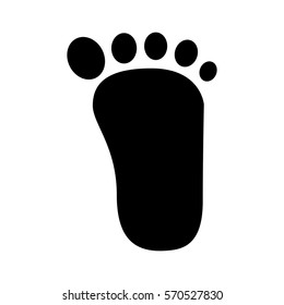 human foot print isolated icon vector illustration design