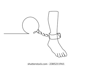 human foot slave chain