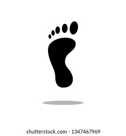 Human footprint icon