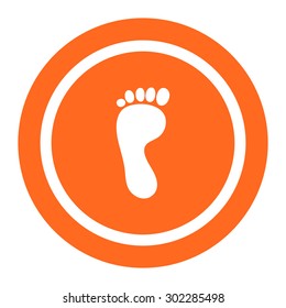 Human footprint icon