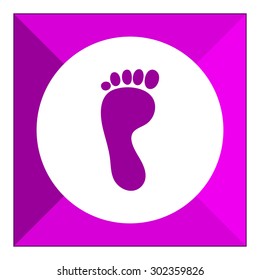 Human footprint icon