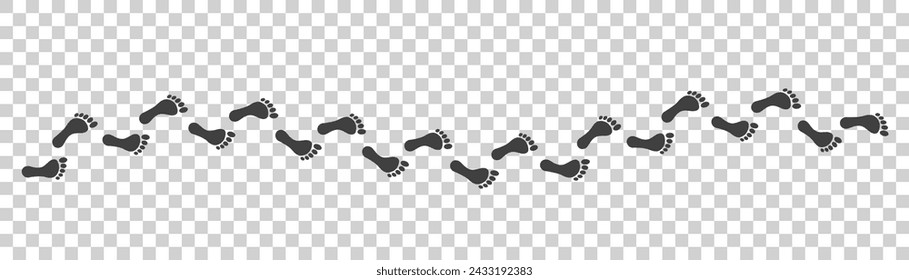 Human footprint icon. On a white background.