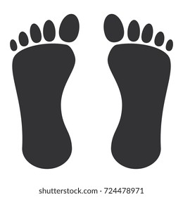 human footprint isolated icon