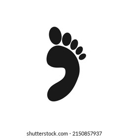 human footprint logo vector illustration