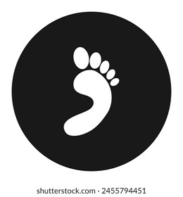 human footprint logo vector illustration design