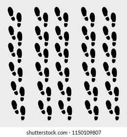 human footprint (Shoe Print) vector