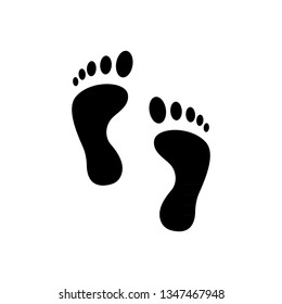 Human footprint track
