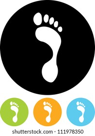 Human footprint - Vector icon isolated