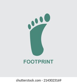 HUMAN FOOTPRINT vector logo, suitable for icon symbol and element design