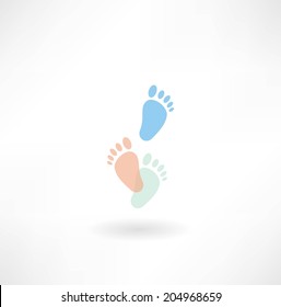 human footprints icon