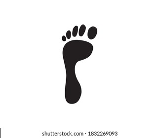 Human Footprints Vector Illustration Isolated On Stock Vector (Royalty ...