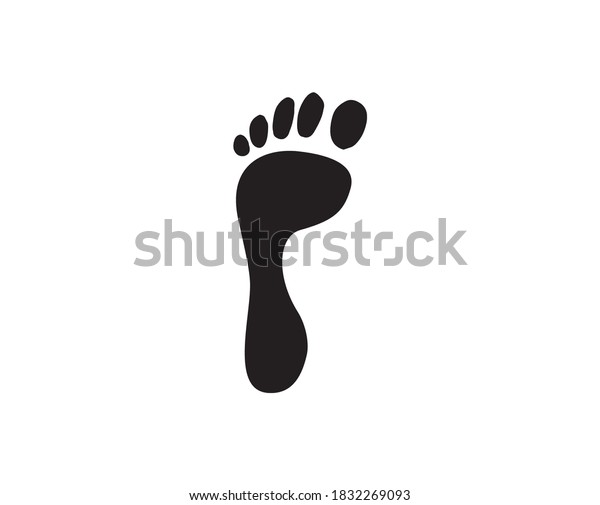 Human Footprints Vector Illustration Isolated On Stock Vector Royalty Free