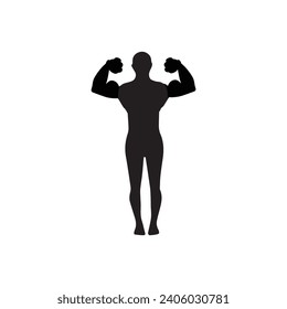 Icono de cuerpo completo humano . Siluetas negras de hombres y mujeres con un fondo blanco. Género masculino y femenino. Figura del cuerpo humano.