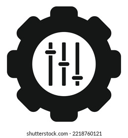 Menschliches Getriebe passen Symbol einfache Vektorgrafik. Verändern Sie Ihre Fähigkeiten. Persönliche Kreativität