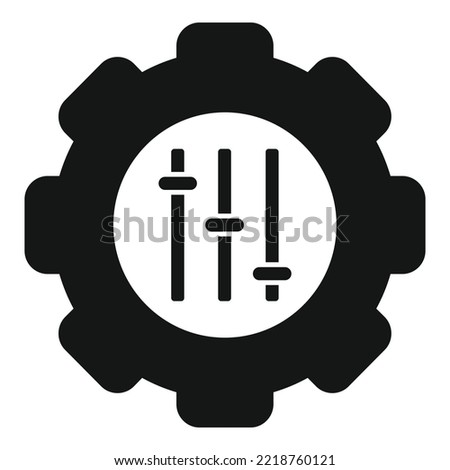 Human gear adapt icon simple vector. Change skill. Personal creative