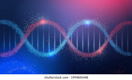human genetic DNA helical molecule structure clinic medical treatment research and testing concept