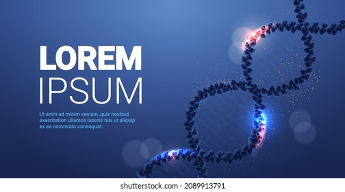 human genetic DNA helical molecule structure clinic medical treatment research and testing concept