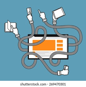 Human gestures using modern website