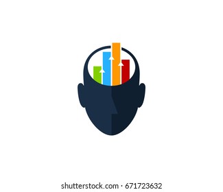 Human Graph Icon Logo Design Element