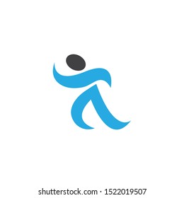 Human graphic design template vector isolated illustration