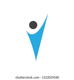Human graphic design template vector isolated illustration