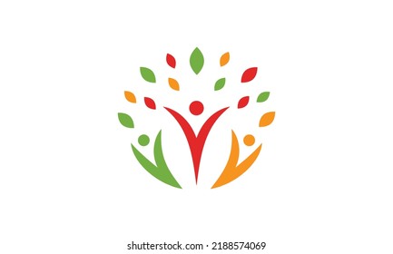 human growth logo design, financial, accounting, health