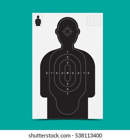 Human gun target