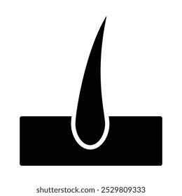 Human Hair Icon ,Vector graphics