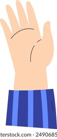 Ilustración vectorial del brazo humano
