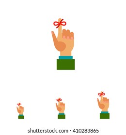 Human hand and bow