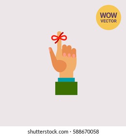 Human hand and bow