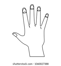 Human hand cartoon