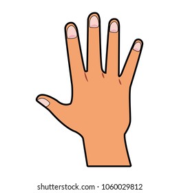Human hand cartoon