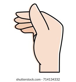 human hand catching icon
