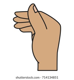 human hand catching icon