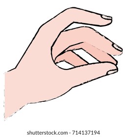 human hand catching icon