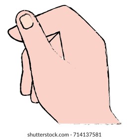 human hand catching icon