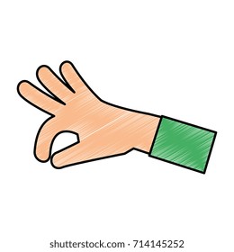 human hand catching icon