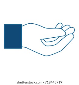 human hand catching icon