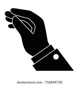 human hand catching icon
