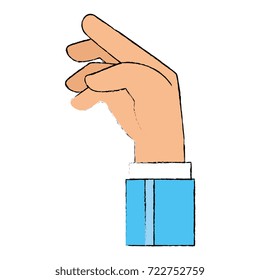 human hand catching icon