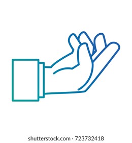 human hand catching icon