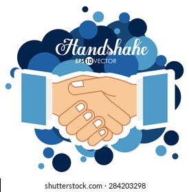 Human Hand design over white background, vector illustration