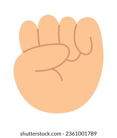 Ilustración del vector de puño dibujado de mano humana
