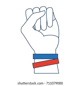 human hand fist gesture emblem