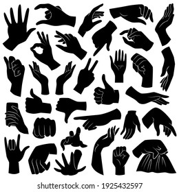 Hand Silhouette Vector Art, Icons, and Graphics for Free Download