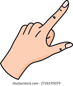 Human Hand Gestures Design Illustration