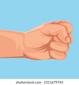 human hand gestures, flat illustration