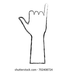 human hand gesturing shaka symbol