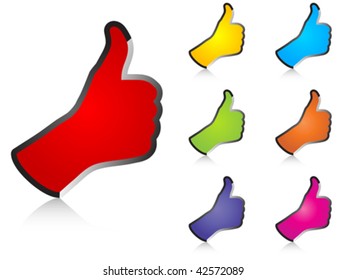 Human hand giving ok